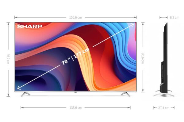 TV QLED 70″ SHARP 70GP6260E - Imagen 5