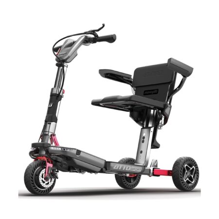 Patinete eléctrico plegable ATTO Sport de 3 ruedas con reposabrazos