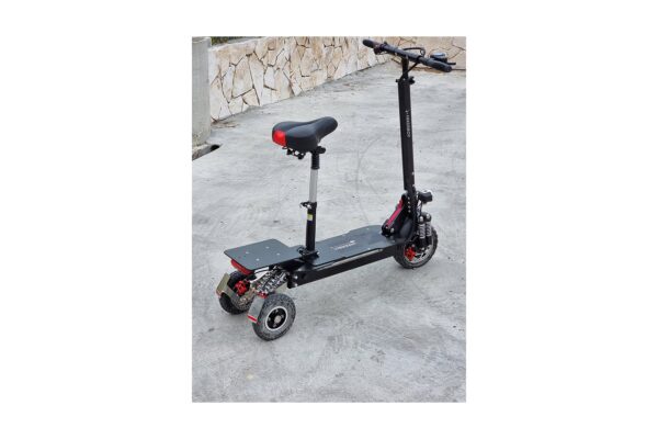 Patinete eléctrico con asiento para personas mayores todo terreno todoterreno 3 ruedas Hikerboys - Imagen 5